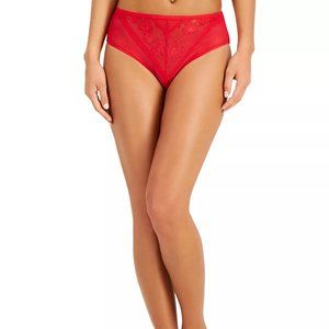 INC red Women's Lace High-Waist Cheeky Underwear M NWT